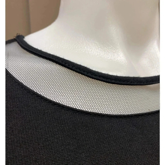 Monteau Black Lace Short Sleeve  Mini Dress Size XS - Picture 7 of 9